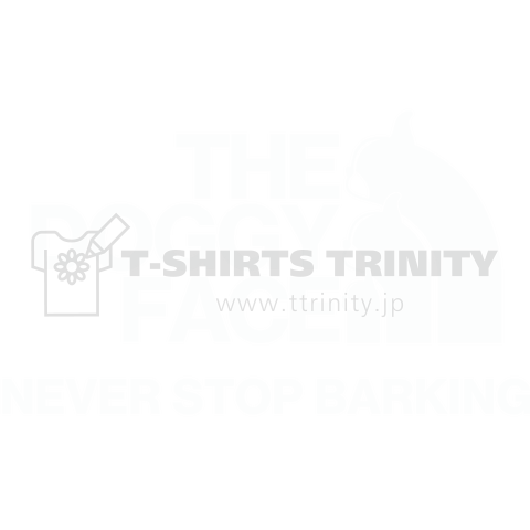 The Doggy Face Never stop barking Tees