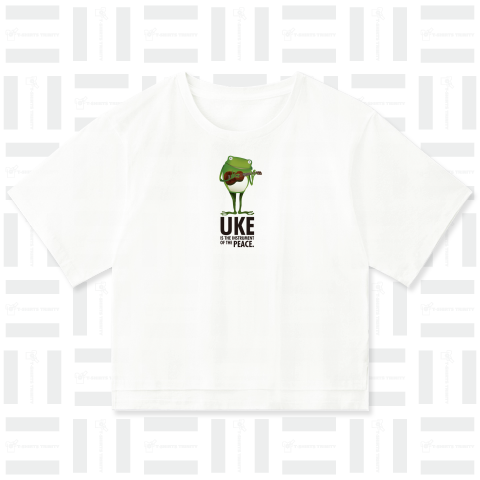 ハワイ Frog UKE Player Tee カエルのウクレレプレイヤー Tシャツ