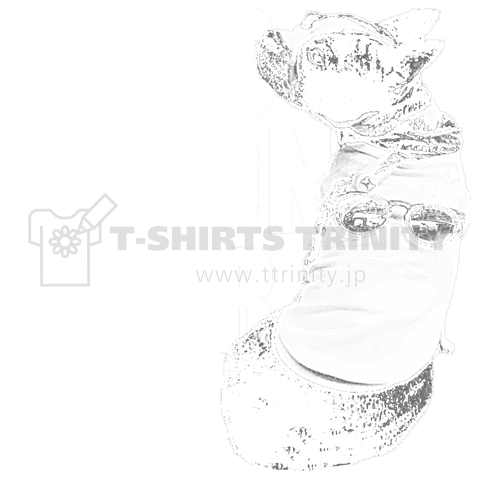 Boston Terrier ボストンテリア White Impact デザインtシャツ通販 Tシャツトリニティ