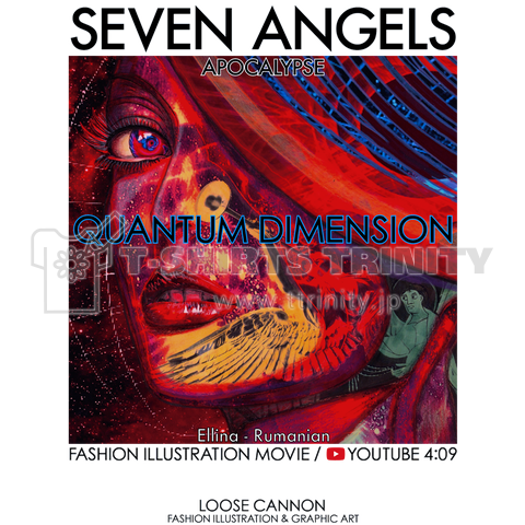 FASHION ILLUSTRATION【 QUANTUM DIMENSION 】21,SEVEN ANGELS / APOCALYPSE Ellina - Rumanian