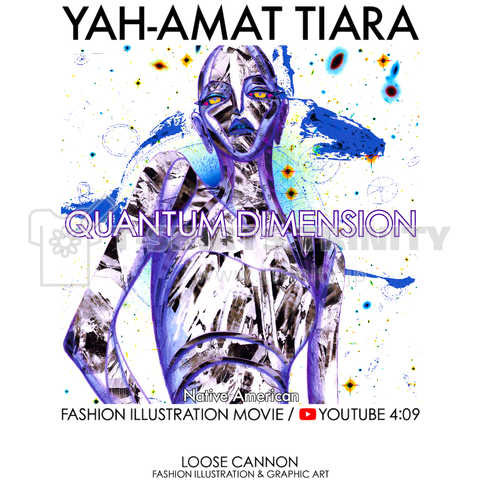 FASHION ILLUSTRATION【 QUANTUM DIMENSION 】27,YAH-AMAT TIARA / IMMEDIATE Synthetic - Native American