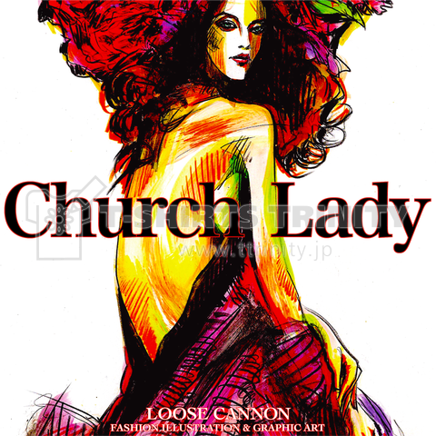 FASHION DRAWING Church Lady No,2