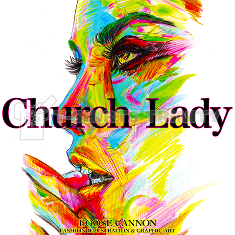 FASHION DRAWING Church Lady No,4