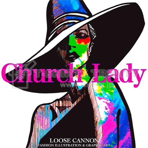 FASHION DRAWING Church Lady No,12