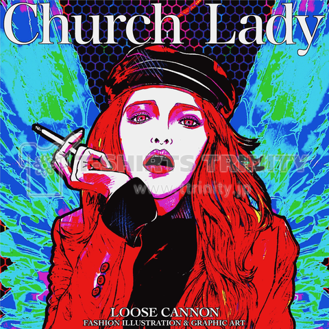 FASHION DRAWING Church Lady No,29