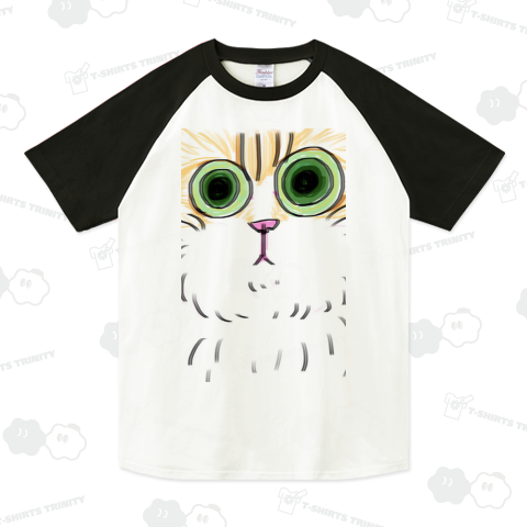 愛猫 シナモンちゃん ラグランTシャツ(5.6オンス)