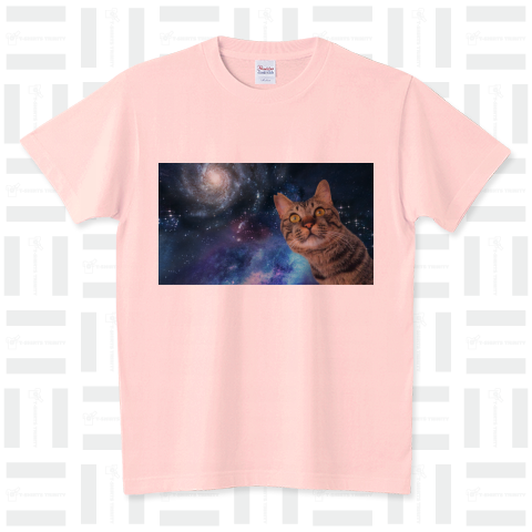宇宙悟り猫 スタンダードTシャツ(5.6オンス)