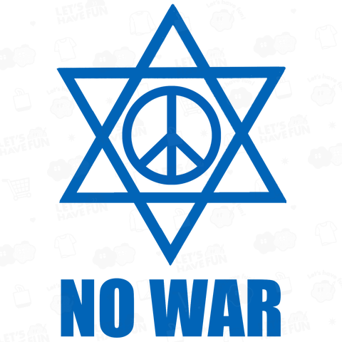 NO WAR(イスラエル戦争)(カスタマイズ可)