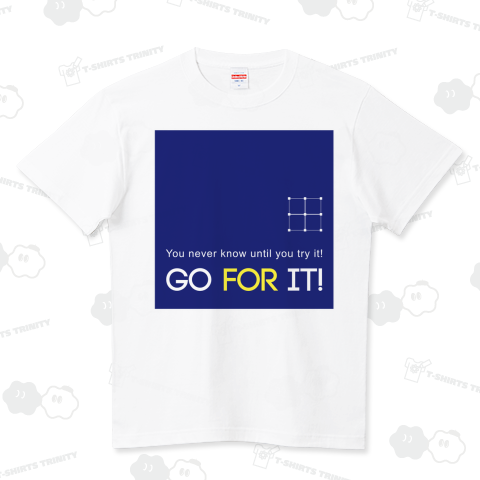 Go-for-it!_ネイビー ハイクオリティーTシャツ(5.6オンス)