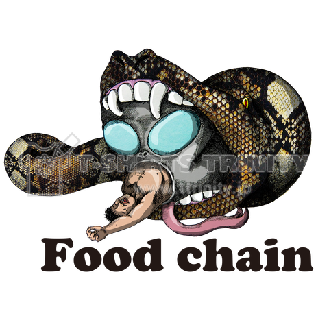 Food Chain 食物連鎖 デザインtシャツ通販 Tシャツトリニティ