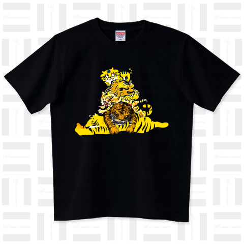 とら トラ 虎 寅 タイガー ハイグレードTシャツ(6.2オンス)
