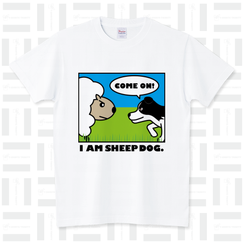 ボーダーコリー I AM SHEEP DOG! スタンダードTシャツ(5.6オンス)