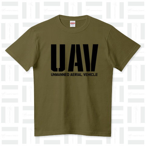 UAV(ミリタリー風) ハイクオリティーTシャツ(5.6オンス)