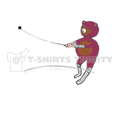 ハンマー投げのトレーニングを行うチビロボ チャッピー デザインtシャツ通販 Tシャツトリニティ