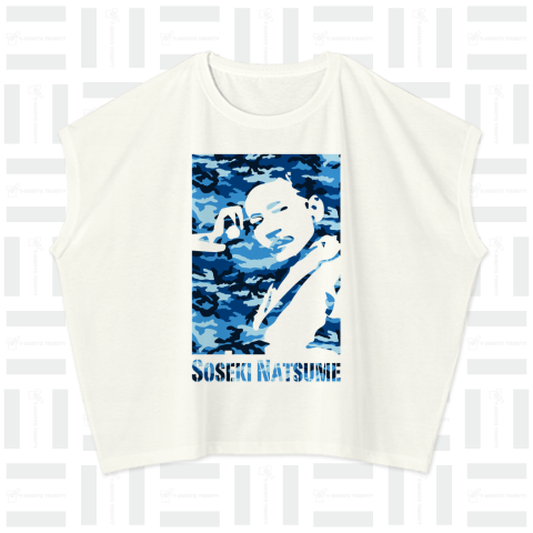 夏目漱石Tシャツ:文豪×迷彩