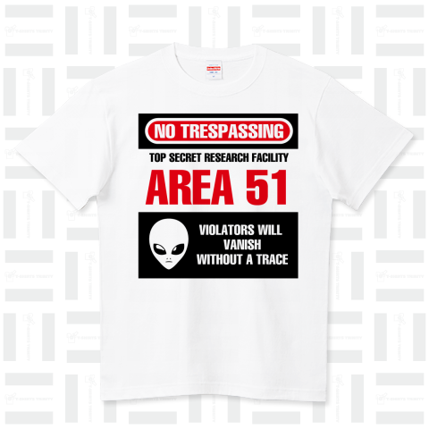 エリア51プレートTシャツ