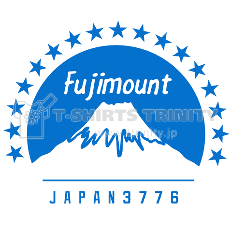 フジマウント(富士山)ブルー【パロディー商品】