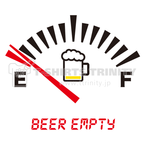 ビールメーター(BEER EMPTY)文字黒