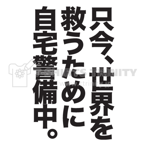 只今、世界を救うために自宅警備中。