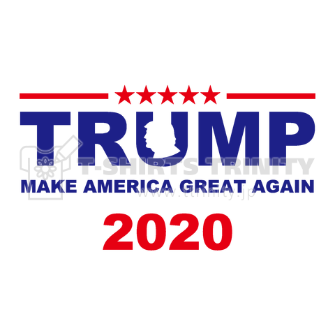 トランプ【2020米大統領選ロゴTシャツ】