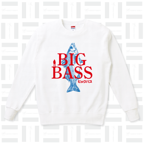 ビッグバス(BIGBASS)【BIGBOSS・パロディー商品・釣りTシャツ】