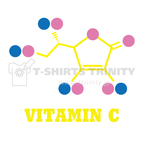 ビタミンC【レトロでかわいい化学式】