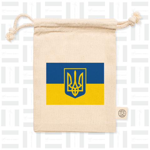 ウクライナ国旗(国章つき)