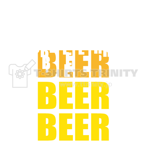 BEER(ビール)タイポグラフィー
