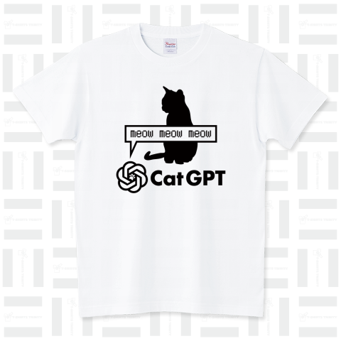Cat GPT(キャットGPT)【パロディー商品】文字黒・チャットGPT