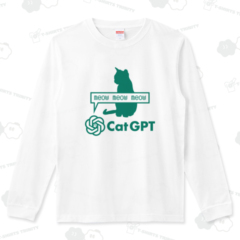 Cat GPT(キャットGPT)【パロディー商品】文字グリーン・チャットGPT