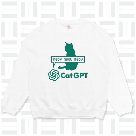 Cat GPT(キャットGPT)【パロディー商品】文字グリーン・チャットGPT