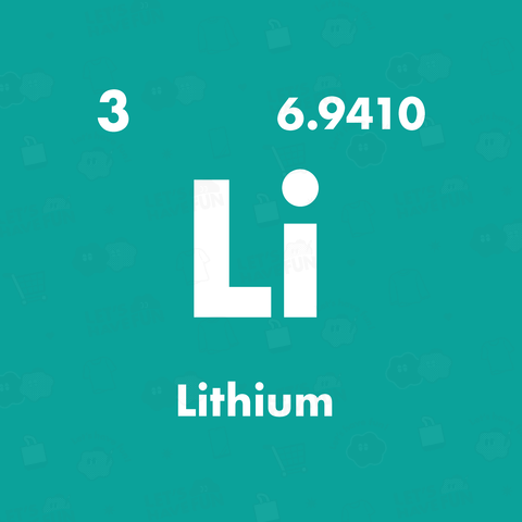 リチウム・元素記号【レザーバッジ】