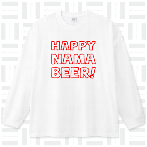 ハッピー生ビアー!(HAPPY NAMA BEER!)文字赤