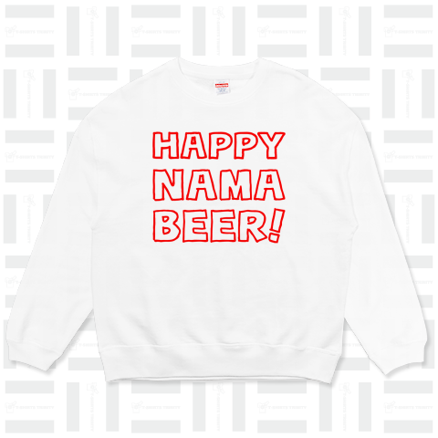 ハッピー生ビアー!(HAPPY NAMA BEER!)文字赤