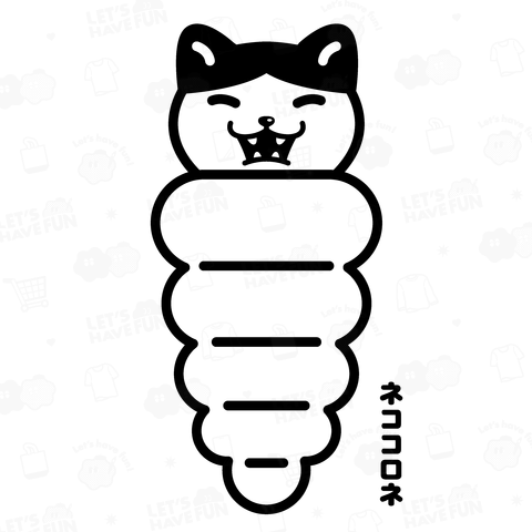 ネココロネ・はちわれ(文字黒)