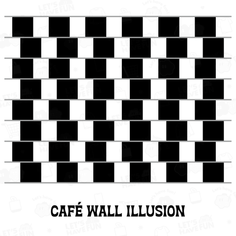 カフェウォール錯視【不思議な図形】