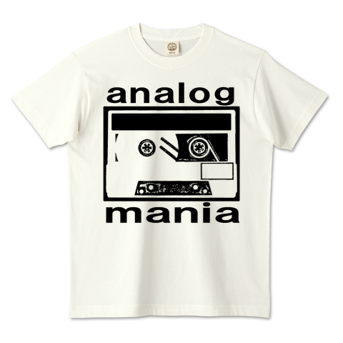 カセットテープイラスト ロゴ Analog Mania デザインtシャツ通販 Tシャツトリニティ