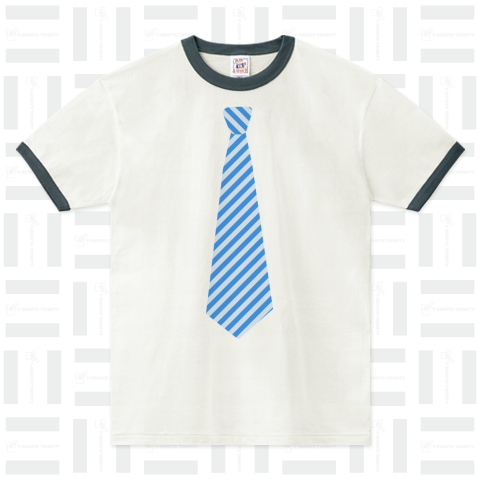 Tie-Shirts -blue stripe-
