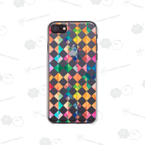 Multicolored Texture iPhone7/8 クリアケース