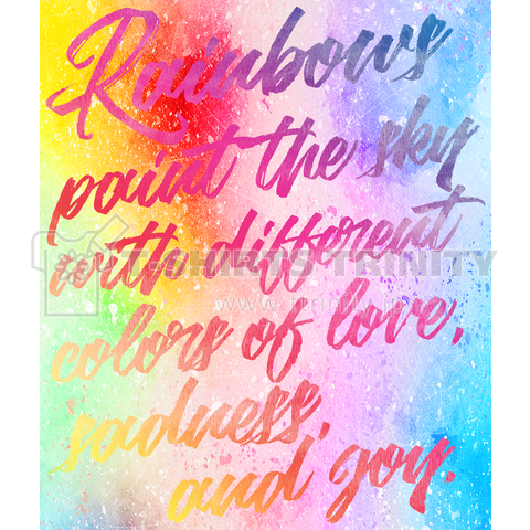 Rainbows paint the sky with different colors of love, sadness, and joy. [DREAM ver.]