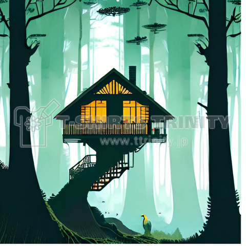 森の中の家