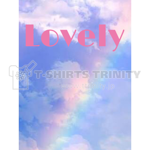 虹色LovelyロゴTシャツ