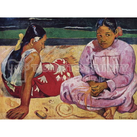 タヒチの女(浜辺にて) / ポール・ゴーギャン(Tahitian Women on the Beach 1891)