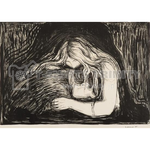 ムンク / 吸血鬼 / Vampire II / Edvard Munch / 1902（バッグ 