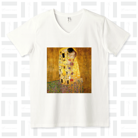 グスタフ・クリムト / 接吻 / 1908 /The Kiss / Gustav Klimt（Tシャツ