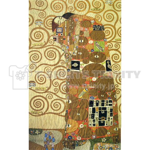 グスタフ・クリムト / 1909 /Cartoon for the Frieze of the Villa Stoclet / Gustav Klimt