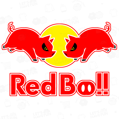 Red Boo!!(薄色T専用枠付)