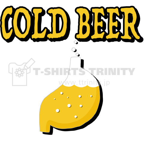 COLD BEER  ビール好きな人、着てみよっか。