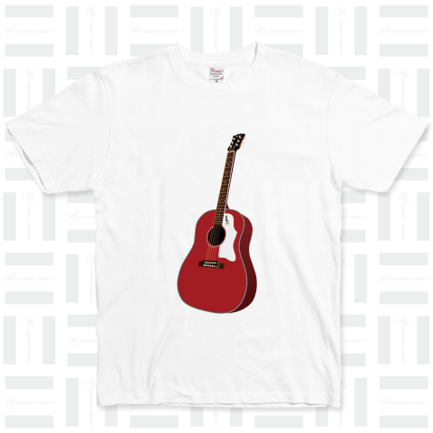 Gibson J-45 Red（Tシャツ）|デザインTシャツ通販【Tシャツトリニティ】