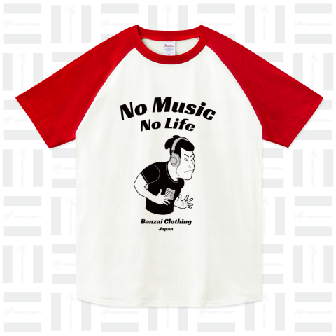 No Music No Life 1 黒単色 rev1 ( 浮世絵 | 写楽 )